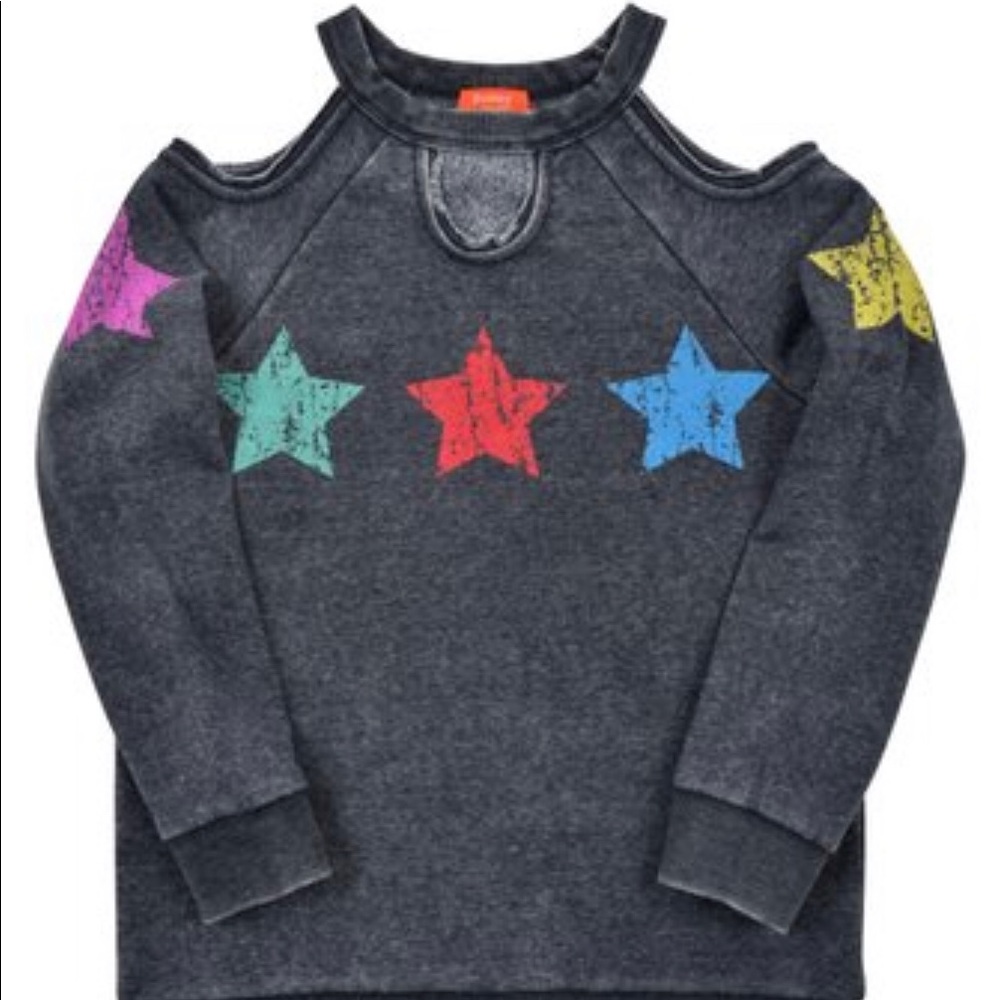 Butter Super Soft Stars Cutout Sweatshirt